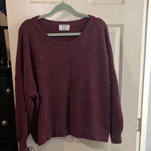 Old Navy Women's Deep Red Crew Neck Sweater size XXL